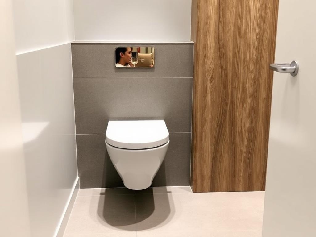 WC suspendu et habillage — après rénovation
